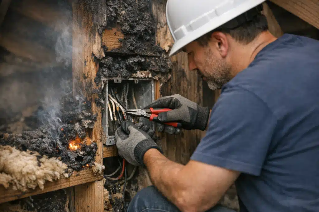 How to Address Fire Damage After a Summer Lightning Strike - 2